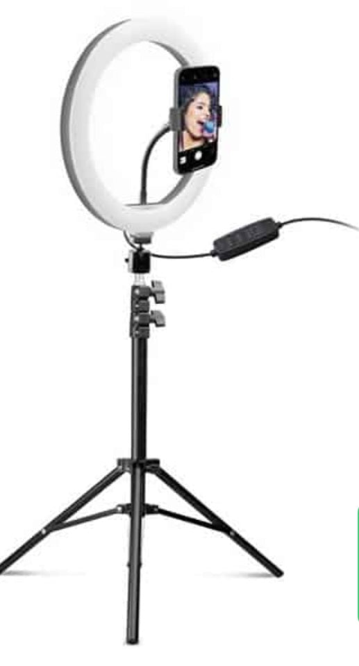 14″ LED Light Ring with Tripod Selfie Ring Light